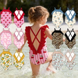 Factory Cheap Price Girl Sweet Swimwear Quick Drying Breathable Fabric Sand Beach Wear One Piece Swimsuits