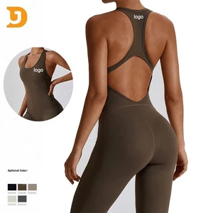 High Quality Jumpsuit Active Wear Breathable Soft Sportswear Women Yoga One Piece Suit Stretchy Gym Wear Jumpsuit for Women