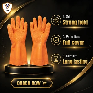 General Handling PVC Coated Safety Gloves Anti-Slip Anti-static Latex-free Work Gloves