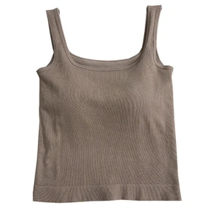 Women Wear a Backless Sports Vest with a square Collar and Chest Pad Slim-fit with a Sleeveless Vest Skin-friendly Camisole Vest