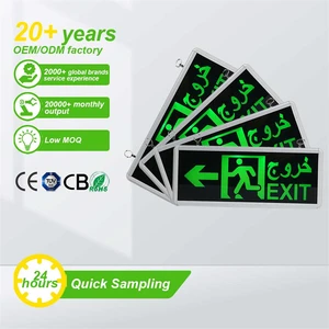 Led Emergency Light Sign Emergency Wholesale Factory Price Custom Emergency Flood Light Evacuation Exit Sign