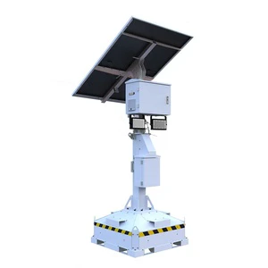 DC12V Solar-Powered Block Light Tower CE ISO Certified With Stable Voltage Output For Parking Lots
