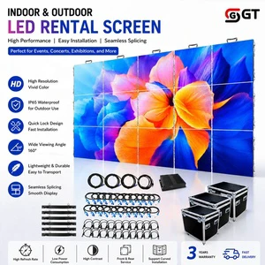 P2.6 P3.91 Rental LED Screen 500x1000 LED Video Wall Led Screen Wall Stage Display Outdoor Advertising Full Color LED Display