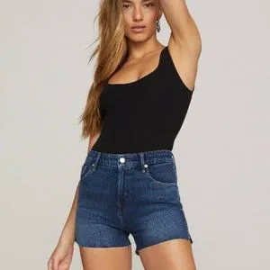 Women's Regular Fit Trendy High Waisted Jeans Denim Shorts Summer Streetwear Y2K Clothing Rhinestones Women's Shorts