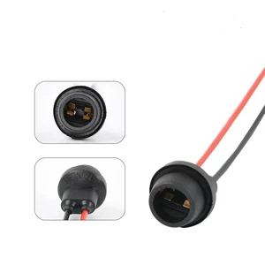 Double Contact Lamp Socket 2 Pin Auto Connector T10 158 194 Bulb Lamp Holder