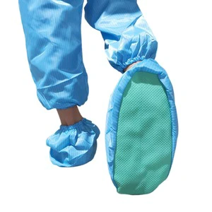ESDELES Professional Durable Reusable Antistatic ESD Shoe Cover Washable for Cleanroom Safety