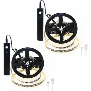 Automatic LED Cabinet Light: VST 6.56ft Battery Tape with Motion Sensor - Choose Housing Color (B/W) and Light Color Temp