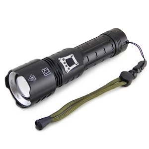 New aluminum led flashlight and multi-function USB rechargeable outdoor flashlight and Strong flashlight
