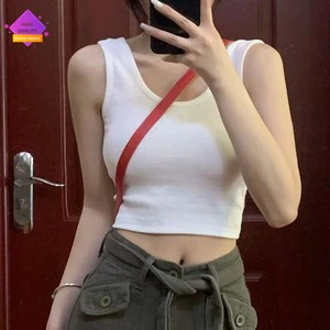 Wholesale 2025 New Arrival Camisole Women's Summeroutwear Inner Wear Shortcrop Top Small Vest