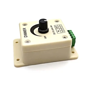 LED Dimmer DC 24V 12V 8A Light Bright Brightness Adjustable Controller Single Color LED controller
