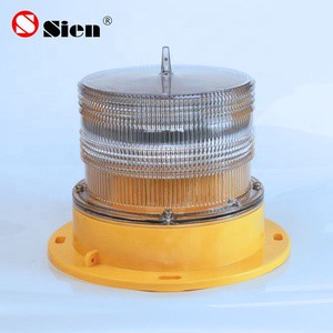 Medium Intensity 2000cd Flashing Solar Obstruction Lightsolar Powered Aviation Light Aviation Obstacle Light