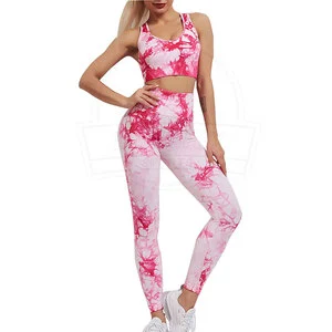 OEM Professional Women's Solid Yoga Set Eco-Friendly Water Resistant Lightweight High-Breathable Quick Dry Bra Pants 2-Piece