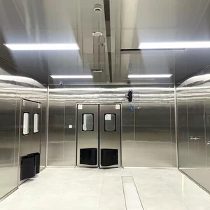 DERSION New Modular Laminar Air Flow Clean Room Booth HEPA Filter Class 100-100000 Stationary Fire/Water Resistant Industrial