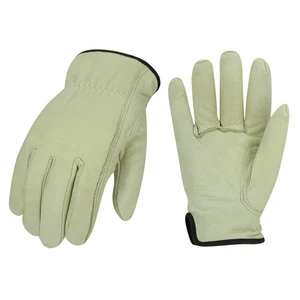 Custom Full Finger Mechanic Gloves Leather Safety Gloves for Men Heavy Duty Industrial Mechanical Working Gloves