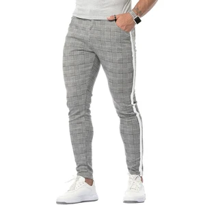 Winter New Men's Casual Classic Track Bottoms Sweatpants High Waist Elastic Skinny Joggers Corduroy Lightweight Waterproof