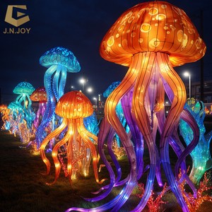 SGL172 City Lights Show Custom Ocean Animal Lantern Chinese Jellyfish Marine Festival Lantern