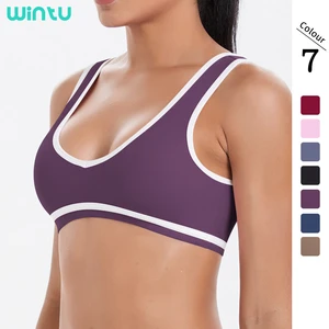 Female Sports Bra Custom Logo XL Plain Blank Women's Plus Size Bra Breathable Running Top Workout Fitness Training Yoga Bras