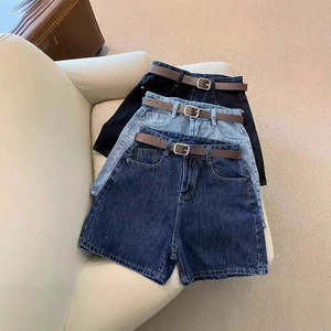 European and American Women's Plus Size Casual Washed Denim Shorts