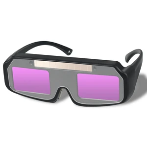 Auto-Dimming Solar Welding Safety Goggles DIN 11 Shade Portable Comfort Vision Preservation Eye Protection