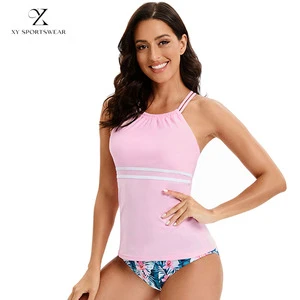 XIANGYU Sportswear 12 Year Old Female Young Girl 2 Piece Asian Swim Beachwear Swimsuit Pink for Women