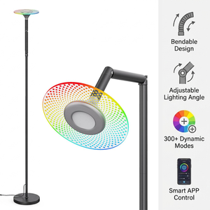 Modern Led Floor Lamp IP65 Outdoor Floor to Ceiling Lamp RGB APP & Remote Control Music Sync Reading Light