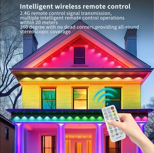 Permanent Exterior House Lights Puck Lights Waterproof Home Decoration Point Light for House Decoration