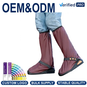 Non-slip Waterproof Shoe Protectors Reusable Rain Cover with PVC Insole Anti-Static Lightweight Overshoes for Outdoor & Travel