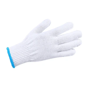Wholesale Durable Breathable Anti-Slip 22CM High Quality 500g Cotton Knitted Industrial Heavy Work Latex-Free Safety Gloves
