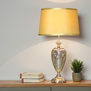 Trending Contemporary Modern Simple Electric Glass Table Lamp with Cone Shade and LED for Living Room and Bedroom