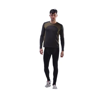 Outdoor Sports Thermal Underwear Suit Lightweight Warm Breathable Compression Base Layer for Fitness Hiking Cold Weather