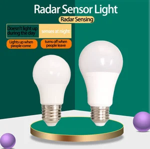 Sundy Factory Make Led Radar Motion Sensor Bulb E27 9W Stairs Security Light for Human Body Sensor Smart Lamp Bulb