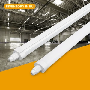 Holux 4ft Tri-proof Light Fixture 100 Lm/w Dali Dimming IP65 IK08 LED Light 36W Power CRI80 5-Year Warranty for Warehouse