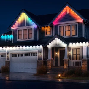 LED eave light string for outdoor villa courtyard lighting, festival decoration, Christmas atmosphere lighting