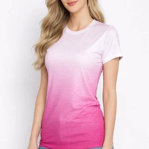Women Vintage Casual Summer Slim Fit Short Sleeve 100% Cotton Breathable Quick Dry T-Shirt Soft Stretch
