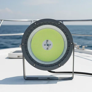 Super Bright IP66 Fish Attracting LED Fishing Lamp 600W Marine Float Squid Green Cyan Deep Drop LED Fishing Lights For Boats