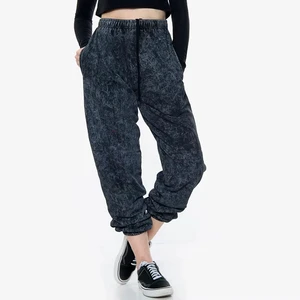 Casual Women Winter Sweatpants Trendy High Elastic Waist 100% Cotton Breathable Eco-Friendly Athleisure Bottoms