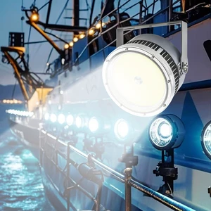 1000W Led Marine Fishing Light Ip65 12V 24V High Power Green Blue Underwater Squid Tuna Lure Night Boat Deep Sea Fish Attracting