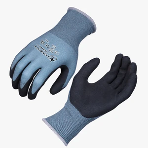 XINGYU Nylon Dumax Foam Coated Nitrile Gloves Sustainable Production Anti-Slip Grip Garage Factory Industrial Work Safety Gloves