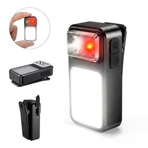 BSCI Factory Custom IPX7 Waterproof Rechargeable 300LM Mini Spot And Flood Led Magnetic Safety Clip On Cloth Light For Hiker