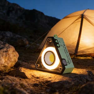 Rechargeable LED Camping Lamp with Flame Effect IP44 Waterproof Dimmable US Plug for Tent Garden & Patio Night Lighting