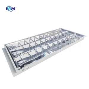 Grill Lamp Square Rectangle Grill Commercial Troffer T8 Recessed Ceiling Liner Indoor Reflector Louver Panel Led Grille Light