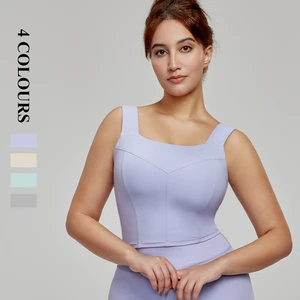2025 New Popular Women's Sports Yoga Underwear High-Intensity Quick Dry Shock Proof Sexy Top Knit Adults Lightweight Spandex