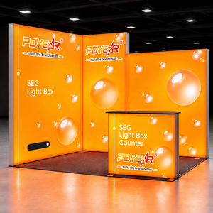 PDyear Custom Printing SEG PVC Advertising Light Box Fabric Banner Stands Backlit Display LED Lightbox For Exhibition Event