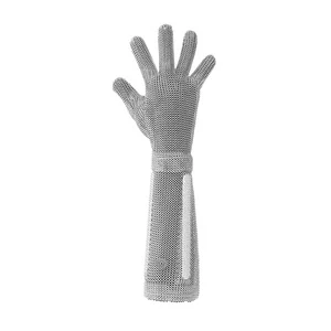 Food-Grade Stainless Steel Anti-Cut Gloves - Cut-Resistant Wire Mesh Safety Gloves for Kitchen/Butchery/Industrial Use