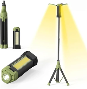 OEM Telescopic LED Work Light Camping Light Floodlight with Foldable Stand Extendable Rod for Hunting Camping Hiking Repairing