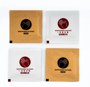 Individually Wrapped Disposable PE Gloves Machine Folded Compliant with FDA & EU Food Safety Standards Custom for Restaurants