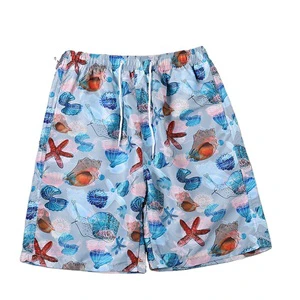 TTYY-520 SUMMER VACATION Men's Boxed Swim Trunk Pants Anti-UV Breathable Shark Print Beach Surfing