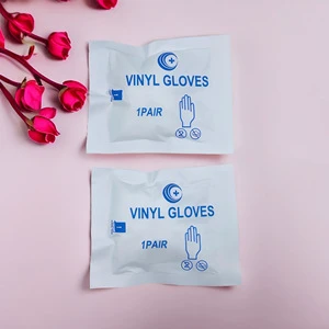 Wholesale Custom Disposable PVC Safety Gloves Individually Packed First Aid Kit Accessories Vinyl Inspection Gloves