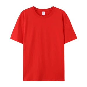 Breathable Plus Size Wholesale Blank Womens High Street Short Sleeve T Shirts Crew Neck 100% Cotton Solid Quick Dry Custom Logo