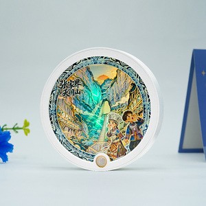New Retro 3D Paper Luminous Creative House Decoration Paper Cut Light Box Art Motion Sensor Led Night Light